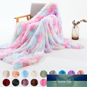 Bed xc ushio super zachte lange faux bont koraal fleece deken warm elegant gezellig met pluizig sherpa gooien sofa cadeau