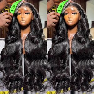Xcurly 250 densité HD Lace Wig 13x6 Frontal Wigs Human Hair Body Wave 13x4 Front transparent 5x5 Waterlessless 40inches 240515