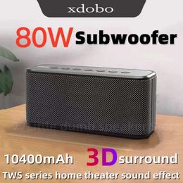 XDOBO X8 Plus Colonne de son Portable Bluetooth sans fil Colonne Sound Ultra-High Power 80W Subwoofer pour le téléphone mobile Charge Boom Boom Box