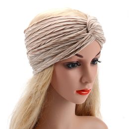 Xdomi nieuwe winter vouw fluwelen hoofdband voor vrouwen vintage cross tulband brede elastische haarband vrouwelijke solide haaraccessoires