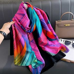 XEGO SHAWLS Spring Scarf Dames Luxe design sjaal zijden gladde sjaal zacht moslimhoofdband sjaal strand 85x180 cm d240426