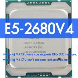 XEON E5 2680 V4 PROCESSEUR D'UNITÉ CENTRALE 14 CŒURS 2.40 GHZ 35 MO L3 CACHE 120 W SR2N7 LGA 2011-3 HUANANZHI X99 D4 DDR4 Carte Mère 240115