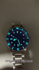 XF Factory Mens Watch Super CALIDAD 42MM 25600 25600TB Titanio Azul Beeze Beeze LuminOva Relojes Cal.MT5612 Movimiento mecánico Automático Wrist Wristats Wristates