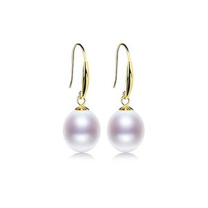 XF800 Pendientes de oro de 18K agua dulce Natural Au750 perla gota joyería fina regalo de fiesta de boda para mujer chica E235 210624224A