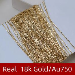 XF800 Pure G18K Gold Flash Ochain DIY Accessoires Losse Au750 Productie Oorlijn Ketting Armband Materiaal Verbruik DIY0057 240220