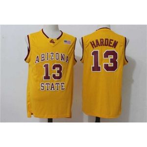 XFLSP 13 James Harden Arizona State Throwback Retro College Basketball Jersey Stitched Top Quality Embroidery