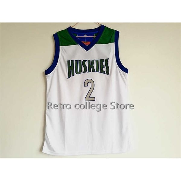 Xflsp #2 lonzo ball Chino Hills Huskies Lycée Rétro Collège Régression Basketball Maillots Chemises Pour Hommes Broderie