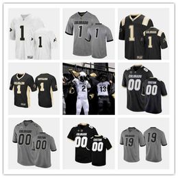 Xflsp 2022 College Custom Colorado Buffaloes Maillot de football cousu 4 Sam Noyer 53 Nate Landman Carson Wells 7 Tyler Lytle Isaiah Lewis Will