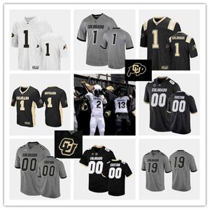 Xflsp 2022 College Custom Colorado Buffaloes Maillot de football cousu 10 Jaylen Jackson 23 Jarek Broussard 12 Brendon Lewis 21 Christian Gonzalez 2