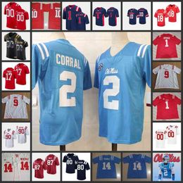 XFLSP 2022 College Custom Stitched Ole Miss Rebellen Football Jersey 31 Jaylon Jones 17 Demon Clowney 25 Henry Parrish Jr. 1 Jonathan Mingo 87 Hudson