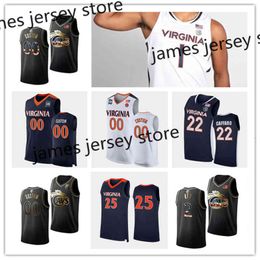 Xflsp 2022 College Custom UVA Virginia Stitched College Basketball Jersey 16 Jacob Finn Jack Hardy 11 Josh Hayes 2 Ra'Shaun Henry 0 Joseph Holland 0