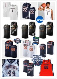 Xflsp 2022 College Custom UVA Virginia Maillot de basket-ball cousu 2 Reece Beekman 21 Kadin Shedrick 10 Taine Murray 22 Francisco Caffaro 4 Armaan