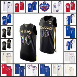 Xflsp 2022 College Final Four 4 Maillot de basket-ball personnalisé KU Kansas Jayhawks 21 Joel Em biid 11 Josh Jackson 12 Kelly Oubre Jr. 1 Dedric Lawson 11