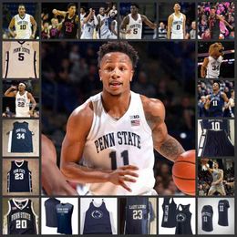 Xflsp 2022 College Final Four personnalisé Penn State Nittany Lions Basketball Jersey 2 Myles Dread 1 Seth Lundy 4 Caleb Dorsey 21 John Harrar 33 Andy