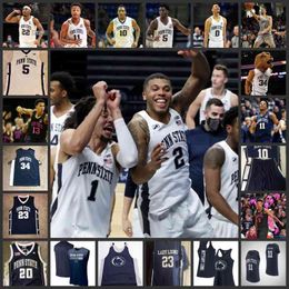 Xflsp 2022 College Final Four personnalisé Penn State Nittany Lions Basketball Jersey Brandon Taylor Jerseys 52 Cal Vin Booth 10 Dan Earl 24 Mike Watkins