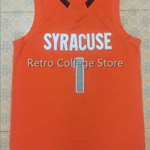 XFLSP # 25 Rakeem Kerstmis 1 Michael Carter Williams Syracuse Orange Throwback Basketball Jersey Stitched Aangepaste elke naam en nummer