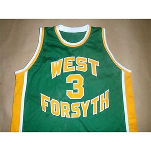 XFLSP # 3 Chris Paul West Forsyth High School Basketball Jersey Throwback Custom Retro Sportse Fan Apparel Pas elke naam en nummer aan