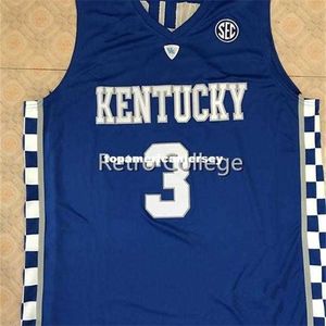 XFLSP #3 Hamidou Diallo Kentucky Wildcats College Basketball Jersey All size borduurwerk gestikt Aangepast elke naam en naam XS-6XL Vest Jerseys N