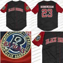 Xflsp Birmingham Black Barons Custom NLBM Negro Leagues Jersey de béisbol Cualquier Naem Cualquier número 100% cosido Envío rápido
