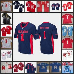 Xflsp College Custom Stitched Ole Miss Rebels Football Jersey 29 Demarko Williams 92 JJ Hawkins 66 Cedrick Nicely 72 Tobias Braun 99 DeSanto Rollins