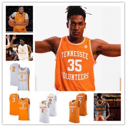 Xflsp College Custom Tennessee Volunteers Stitched College Basketball Jersey 22 Ernie Grunfeld 53 Bernard King 2 Grant Williams Candace Parker