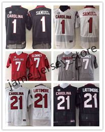 XFLSP College South Carolina Gamecocks Football Jersey 1 Deebo Samuel 7 Jadeveon Clocony 14 Connor Shaw 19 Jake Bentley 21 Marcus Lattimore