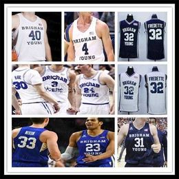 Xflsp Custom 2021 Brigham Young Cougars BYU College Jersey Basketball Yoeli Childs TJ Haws Jake Toolson Connor Harding Dalton Nixon Fredette 4XL