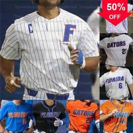 Xflsp GlaC202 2021 camisetas de béisbol universitarias de la NCAA Ryan Cabarcas Hunter Barco Brandon Sproat Jud Fabian Kirby McMullen Kendrick