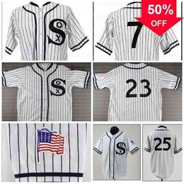 Xflsp GlaC202 Chicago White 1990 Turn Back The Clock Jersey 7 Scott Fletcher 23 Robin Ventura Nom cousu personnalisé Numéro cousu