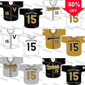 Xflsp GlaC202 Custom Vanderbilt Commodores Baseball Jersey Mujeres Jóvenes Hombres Blanco All Stitched Baseball Jerseys Fast