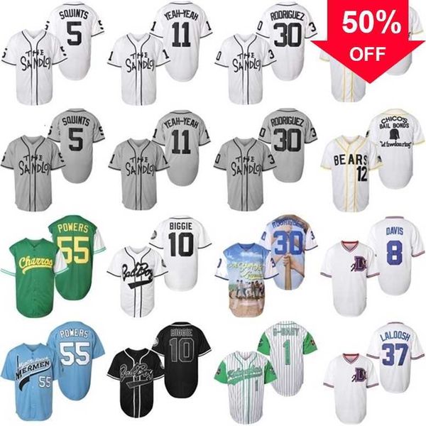 Xflsp GlaMit Cheap Movie Baseball Jersey 1 G-Baby 3 Kelly Leak 12 Tanner Boyle 5 Michael Squints 11 Alan Yeah-Yeah 30 Rodriguez 8 Crash Davis 37 LaLoosh