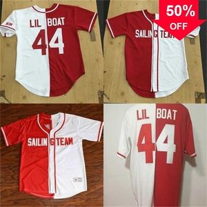 Xflsp GlaMitNess Lil Yachty Voile 44 Pas Cher Lil Boat Team Maillots De Baseball Double Couture Chemise En Stock