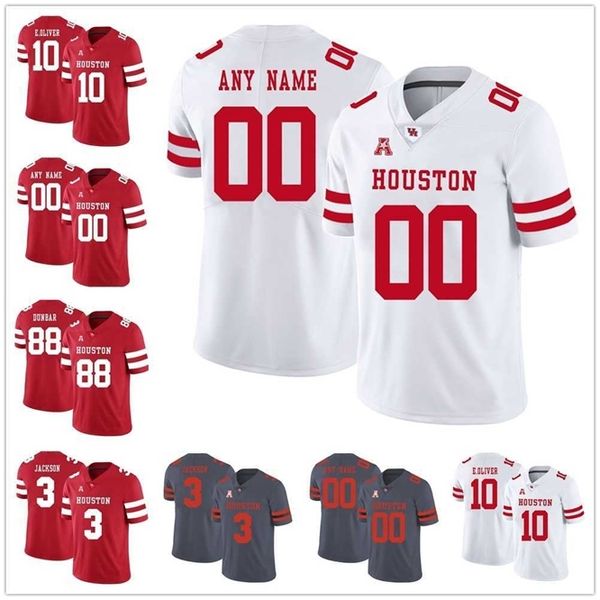 Xflsp Houston Cougars college football 7 Case Keenum Personnalisé N'importe quel nom Numéro Hommes Femmes Jeunes maillots cousus 11 Andre Ware 10 Ed Oliver