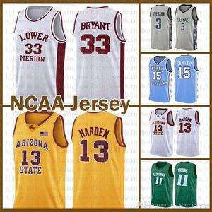 XFLSP James 13 Harden University 33 NCAA Bryant Kyrie Stephen 30 Curry Irving Dwyane 3 Wade Kawhi Lebron 23 James Leonard Basketball Jersey Payton