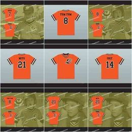 Xflsp Hommes Miyo 21 Dragons Baseball Jersey Jeffrey 'Colt' Douglas 14 Michael 'Tum Tum' Douglas 8 Samuel 'Rocky' Douglas 7 Maillots de haute qualité