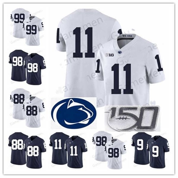 Xflsp Penn State Nittany Lions Marcus Allen Maillots de Football Universitaire Trace McSorley Micah Parson Saquon Barkley PSU Jersey Hommes Jeunes