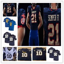 Xflsp Tai Lavatai NAVY Midshipmen College voetbalshirts Custom Xavier Arline Isaac Ruoss Mychal Cooper Carlinos Acie James Harris II Malcolm