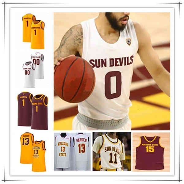 XflspArizona State Sun Devils ASU Basketball Jersey College DJ Horne Harden Kimani Lawrence Marcus Bagley Jay Heath Marreon Jackson Luther