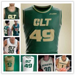 XflspCustom College Basketball Maillots Charlotte CLT Jahmir Young Clyde Trapp Austin Butler Robert Braswell Aly Khalifa Jackson Uf eadgill Jared