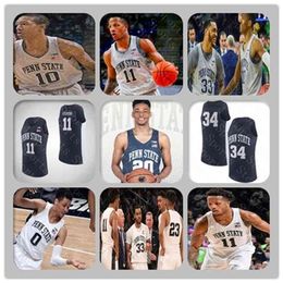 Xflspcustom Men Penn State Nittany Lions College Basketball Jersey Lamar Stevens Rasir Bolton Kyle McCloskey Myles Dread Myreon Jones Watkins