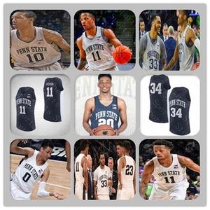 XflspCustom Hommes Penn State Nittany Lions Maillot de basket-ball universitaire Lamar Stevens Rasir Bolton Kyle McCloskey Myles Dread Myreon Jones Watkins