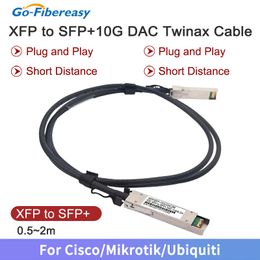 XFP naar SFP 10G DAC -kabel 1m, 2m Passieve Direct Bevestig koperen Twinax -kabel voor Cisco, Ubiquiti, Mikrotik XFP 10GBS DAC Twinax Cable