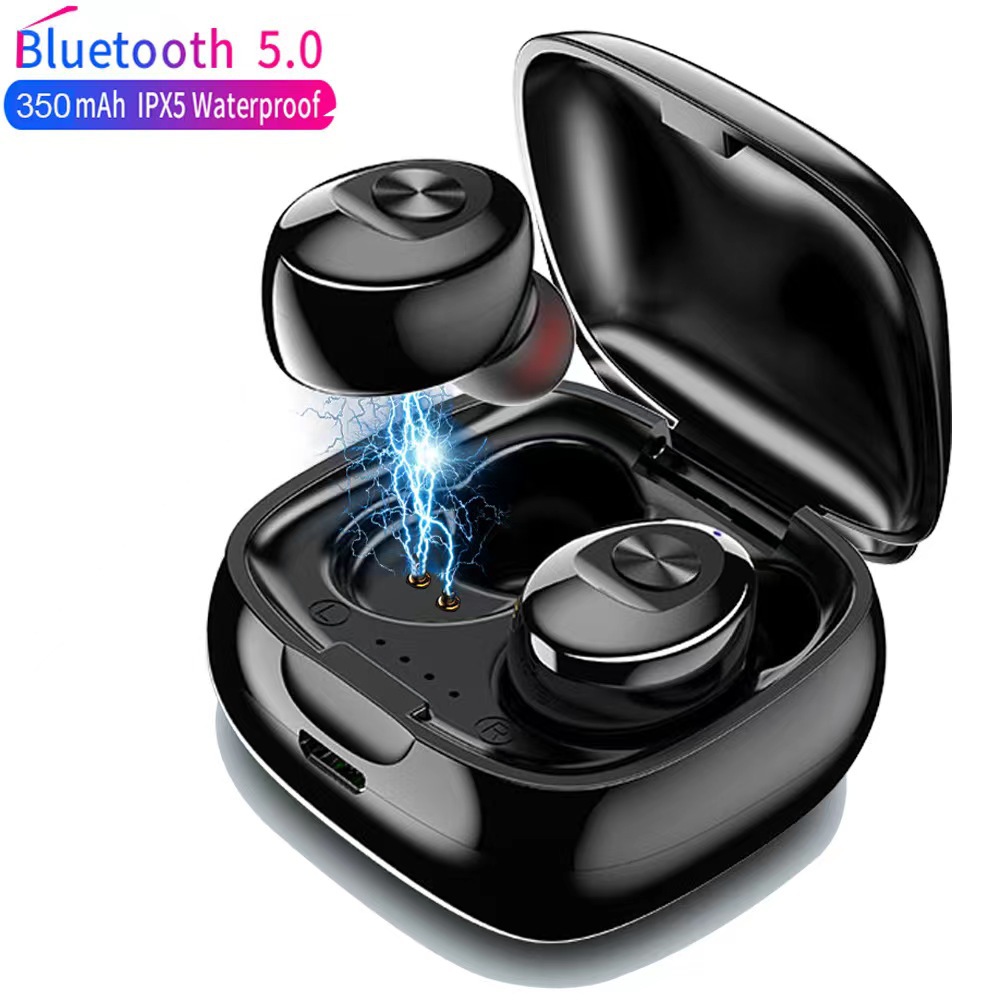 XG-12 TWS Bluetooth Słuchawki BT5.0 Bezprzewodowe słuchawki stereo basowe podwójne mikrofonowe wkładki douszne do telefonu z Androidem z pudełkiem detalicznym