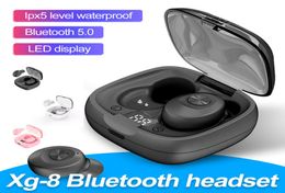 XG8 TWS Bluetooth Auricular STEREO BASS SUNCHE LED Pantallas de cargador Wireless Aurices de color Candy Color Auriculares con RET7153547
