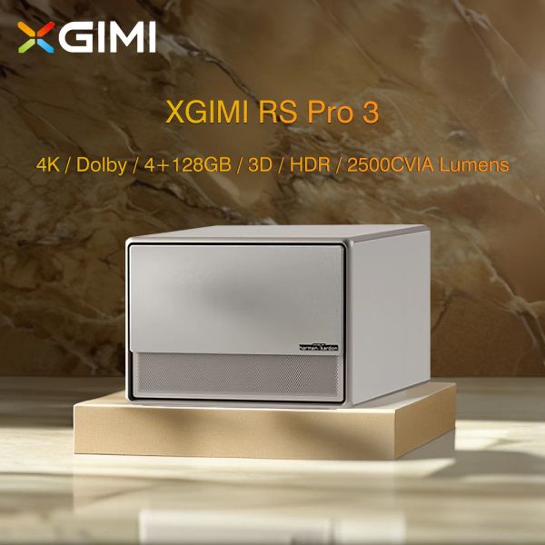 XGIMI RS PRO 3 4K Projecteur Dual Light Laser LED 3840 X 2160 DLP 3D Beamer Video Home Theatre Cinema 4G + 128G Version chinoise