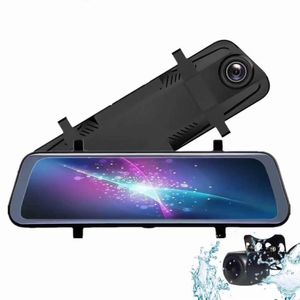 XH904 Car Dvr Mirror 10 pulgadas IPS 2.5D Pantalla táctil Stream Retrovisor Dash Cam Mirror Dual Car Camera Dashcam Drive Recorder FHD1080P