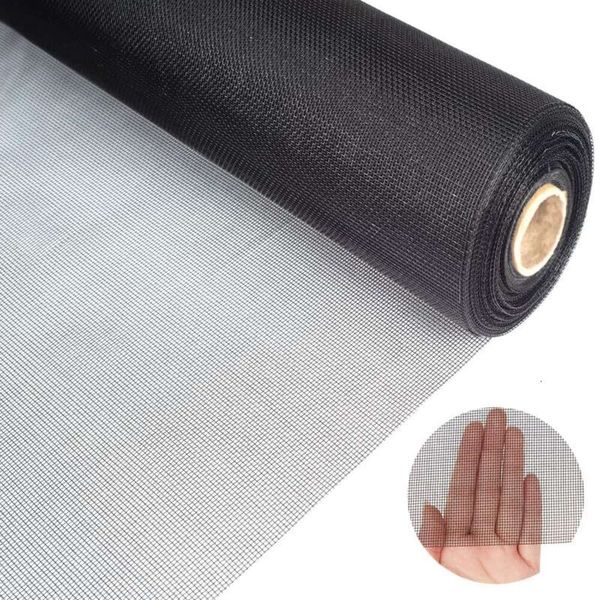 Xhfhenhce Mesh, remplacement de maillage de fenêtre en fibre de verre facile à couper, durable, pas facile à déchirer, écran de porte bien ventilé à haute visibilité pour les moustiques à mouches