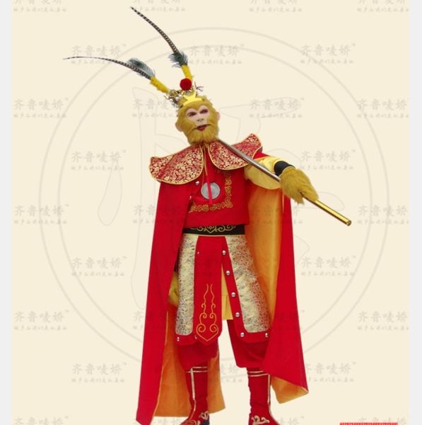 Xi You Ji jeu de rôle d'histoire traditionnelle chinoise voyage à l'ouest Sun Wukong tenue Costume de roi singe costumes WU Kong Tang Seng