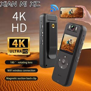 Xian mi xc 4k hd mini caméra portable portable numérique wifi wifi spot dacteur d'application de la loi