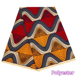 XIAOHUAGUA African estampado Poliéster Fabrica Real Wax Tissu Party Material de costura Material de costura de Warps Patchwork Diy 240511